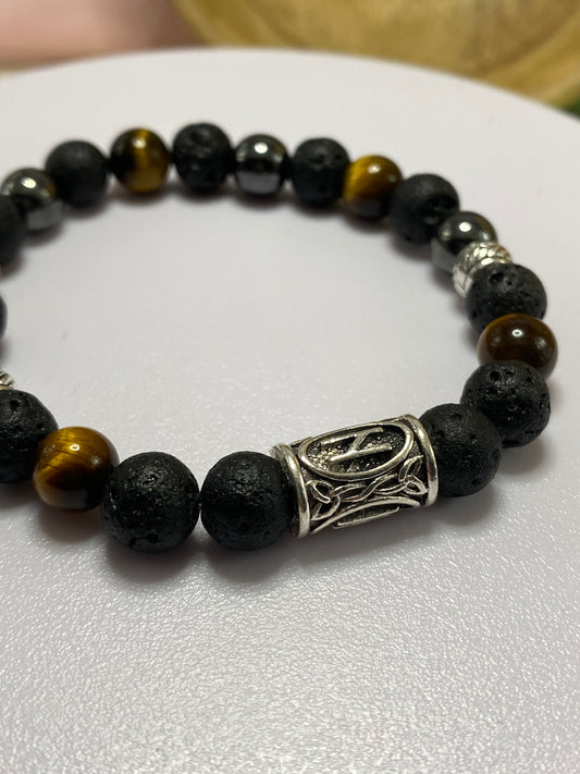 Bracelet Force et Sagesse - version argentée breloque