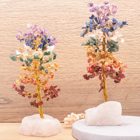 ARBRE 7 CHAKRAS A 220 À 270MM BASE QUARTZ