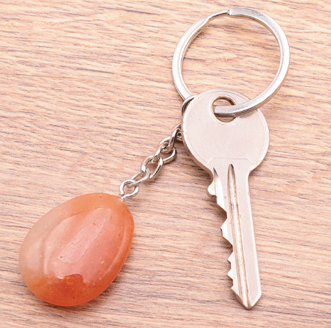 Porte Clefs Aventurine orange