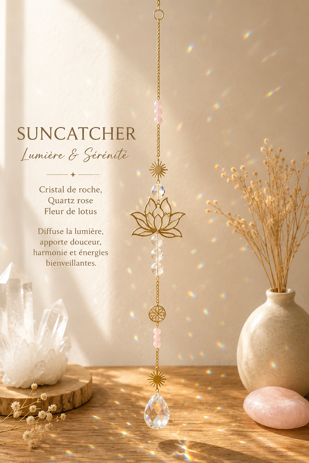 Suncatcher fleur de lotus