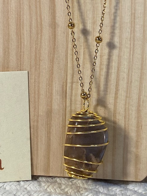 Collier Pierre de Lune (sombre)