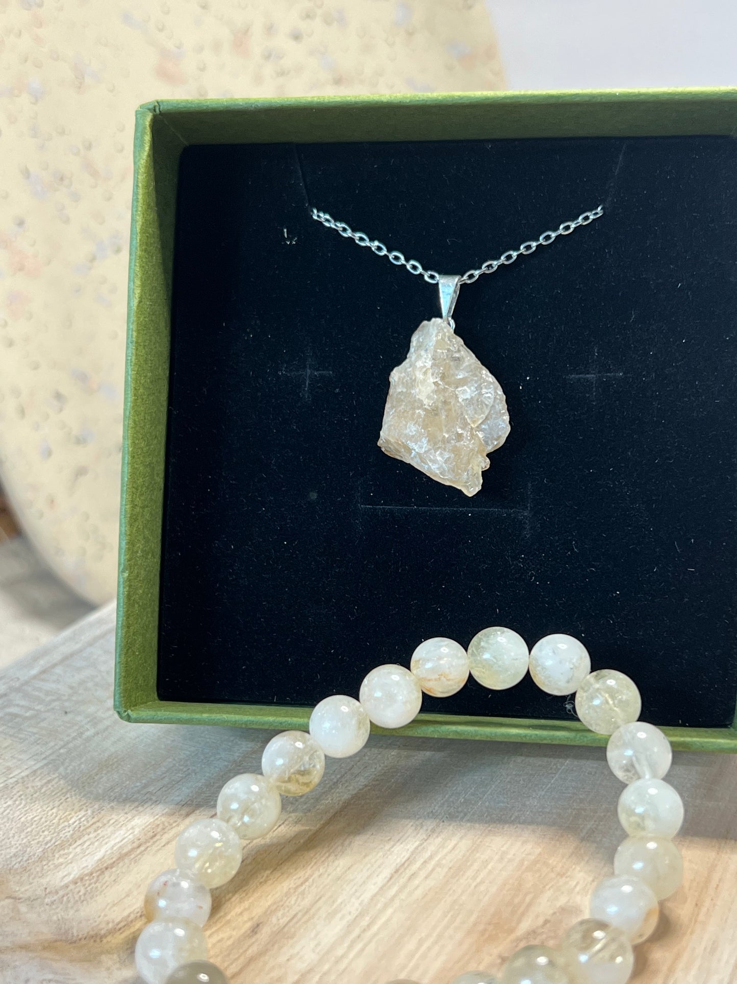 Coffret pendentif et bracelet