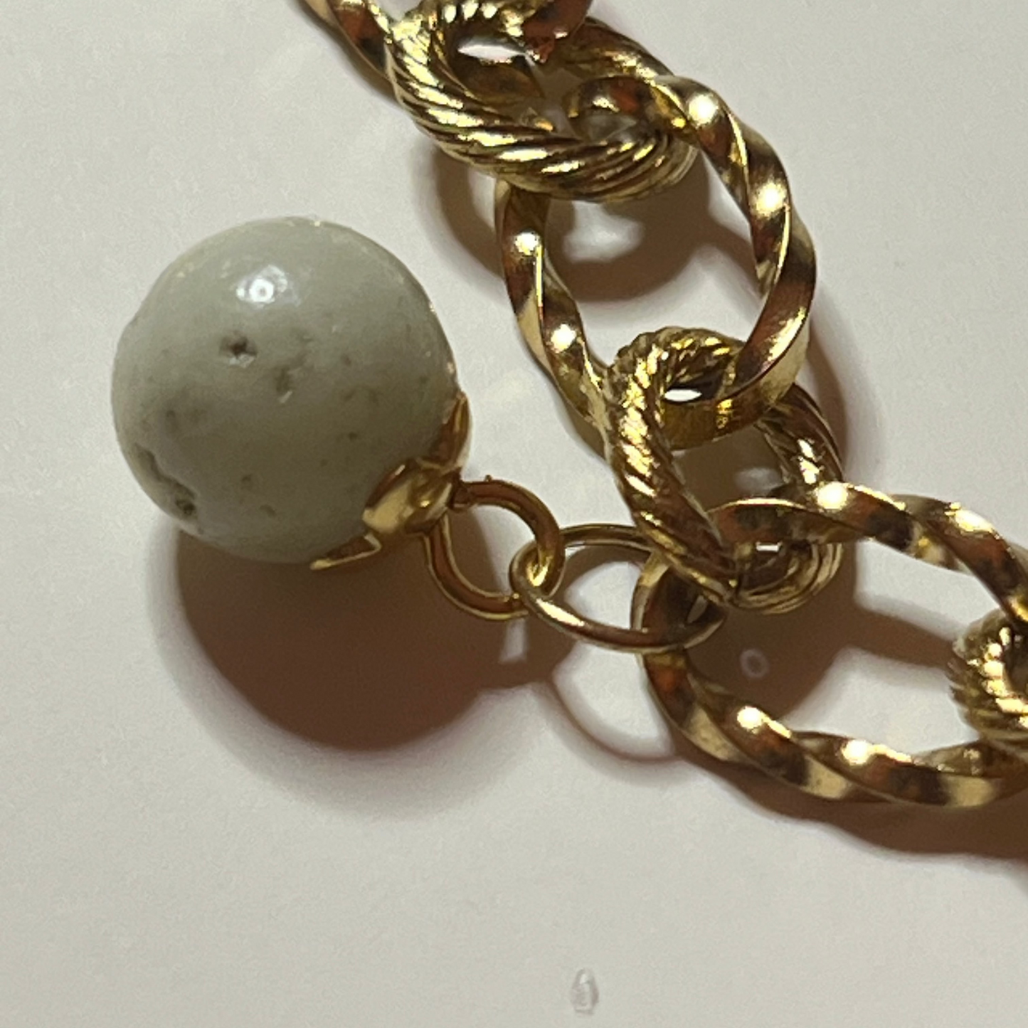 Collier Tortue Océane – Amazonite du Pérou & Acier inoxydable doré