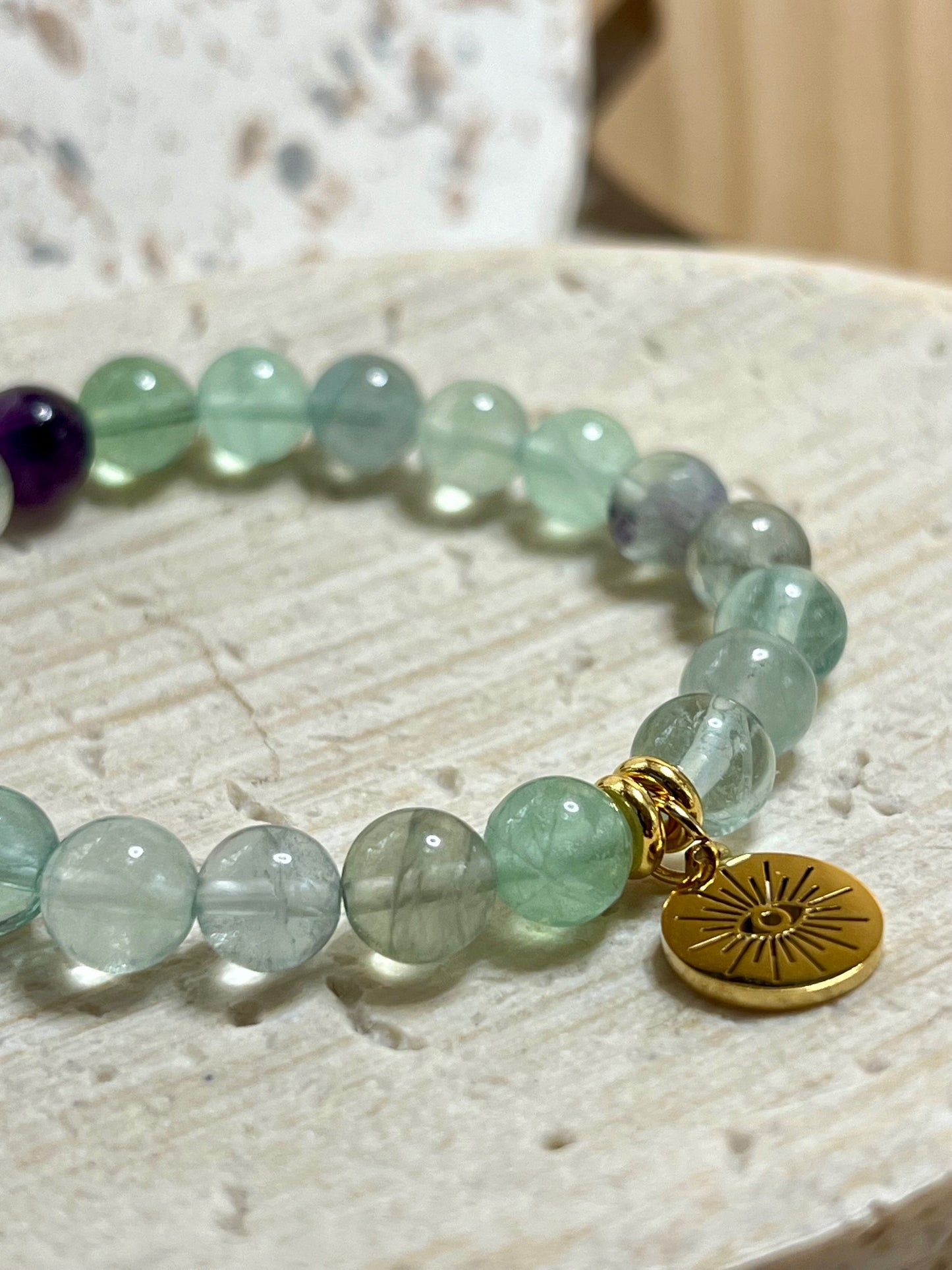 Bracelet boule Fluorine multicolore